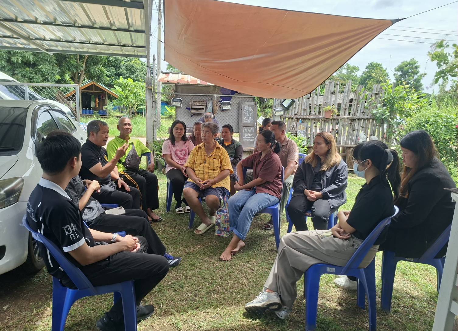 title - ผู้ตรวจราชการ ส.ป.ก. ลงพื้นที่ตรวจเยี่ยมเกษตรกรกลุ่มวิสาหกิจชุมชนพืชผักอินทรีย์และผลิตภัณฑ์แปรรูปทุ่งขนานในนิคมเศรษฐกิจพอเพียง ในเขตปฏิรูปที่ดินจังหวัดจันทบุรี